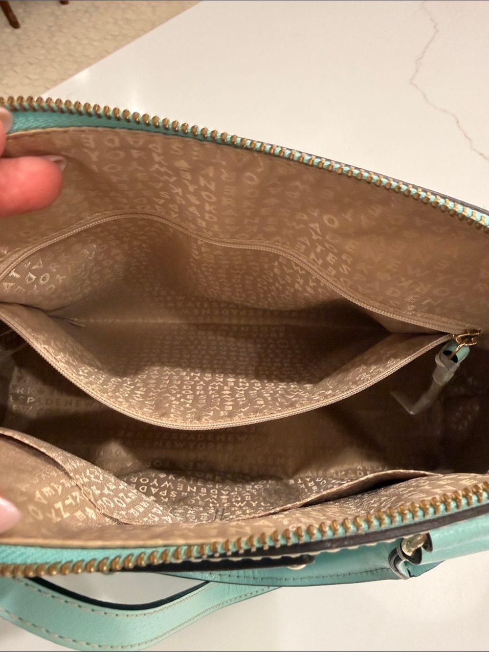 kate spade robins egg blue/green Dome Crossbody - Picture 7 of 10